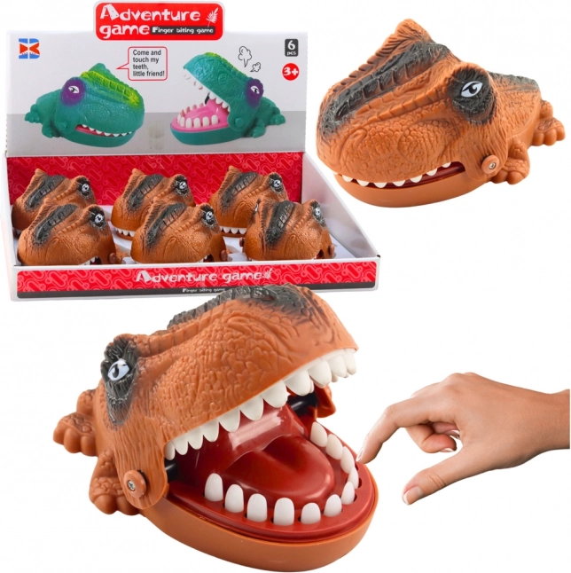 Igra Spretnosti Grizeči Napadalni Dinosaver Rjav