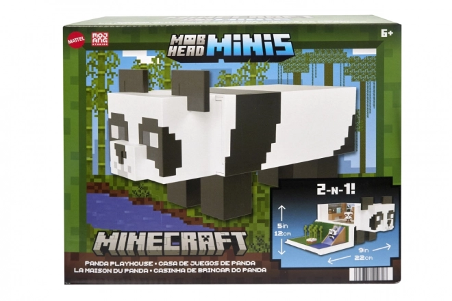 Komplet figuric Minecraft hiška za igranje s pando + 2 figurici