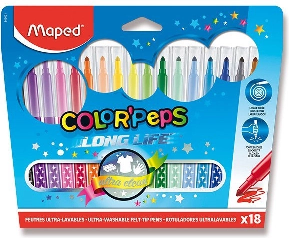 Flomastri Maped Color'Peps Long Life 18 kos