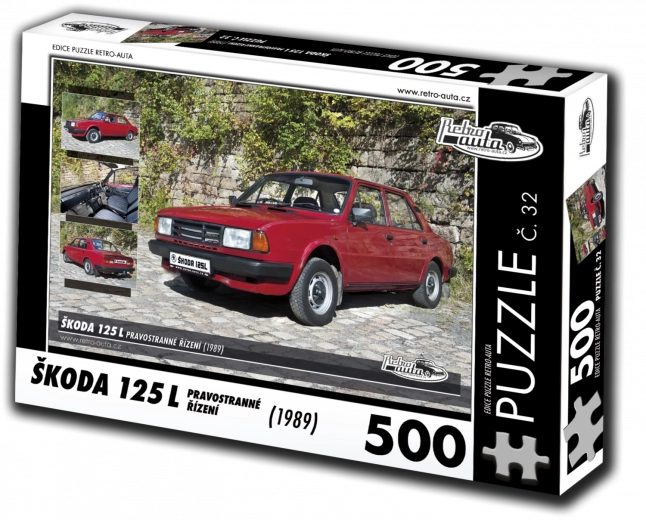 Sestavljanka RETRO-AVTOMOBILI Škoda 125 L desnostransko krmiljenje 500 koščkov