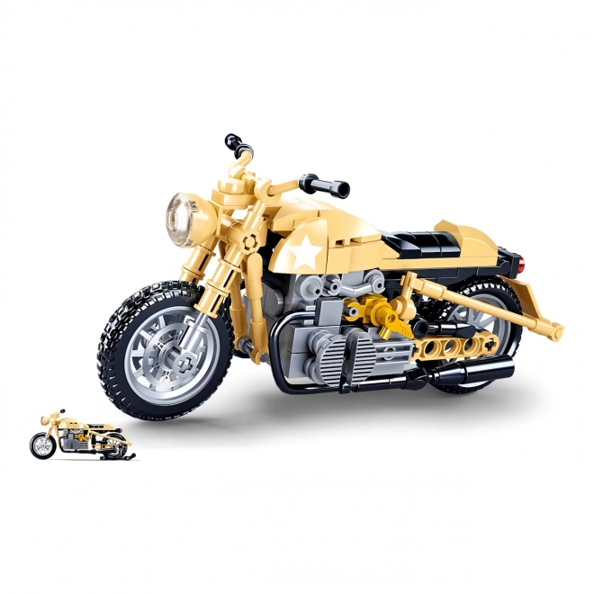 Sluban ModelBricks Vojaški motocikel