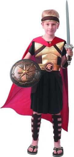 Pustni kostum Gladiator za otroke v velikosti 120–130 cm