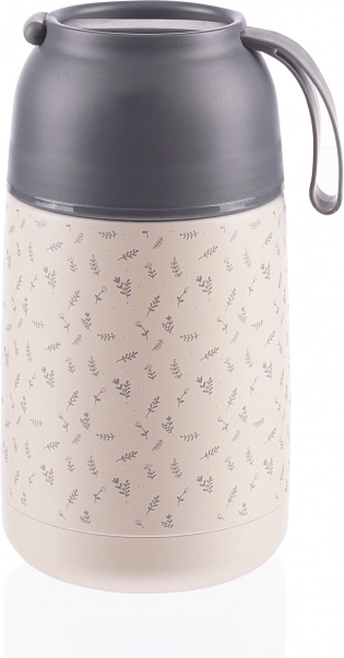 Termovka za hrano s silikonskim držalom 620 ml, Flowers