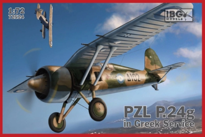 Plastičen model PZL P.24g v službi grškega letalstva