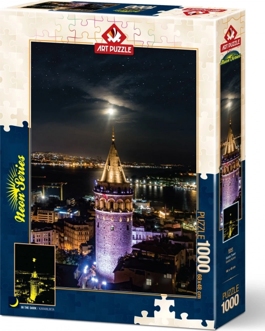 Svetleča sestavljanka Galatski stolp 1000 kosov