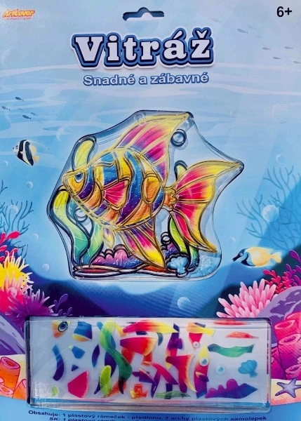 Kreativna vitraža za otroke 13x13 cm