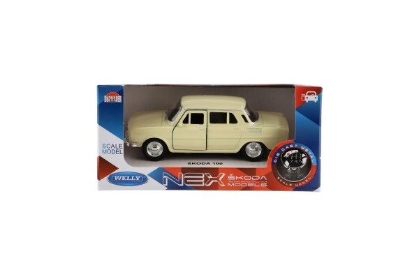 Auto Welly Škoda 100 kov/plast 11cm 1:34 na prosti tek možnost 4 barv 15x7x7cm
