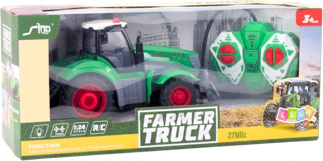 Zeleni daljinsko voden traktor 1:24