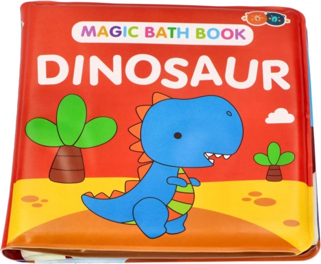 Čarobna barvna kopalna knjižica z dinozavri