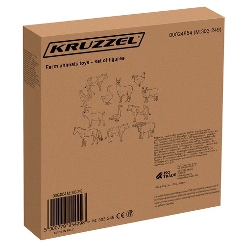 Živali na kmetiji - set figuric 12 kos