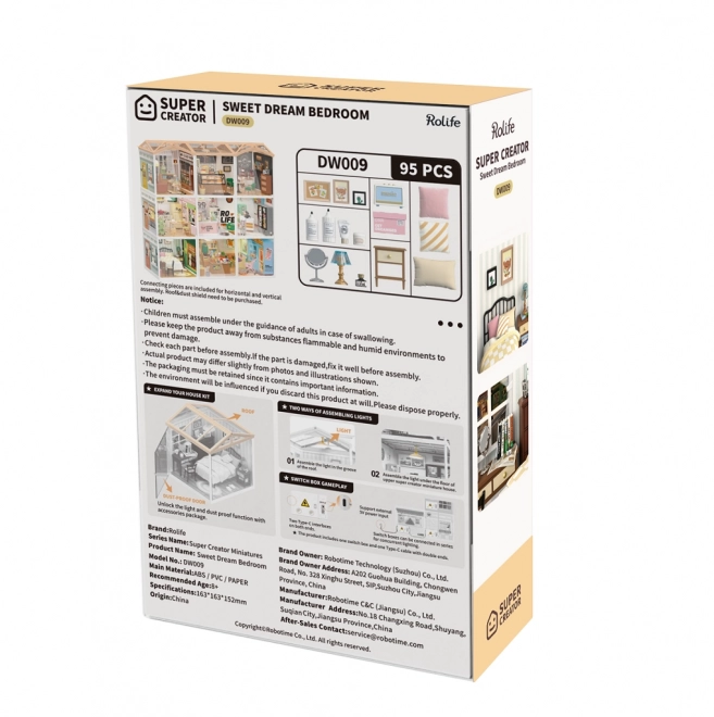 RoboTime miniatura hišice Spalnica Sladke Sanje
