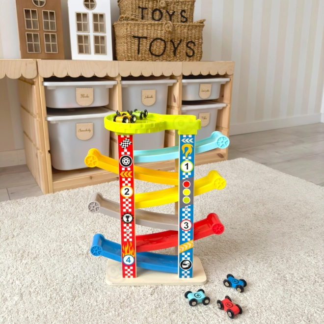 Tooky Toy Barvita tobogan za avtomobile