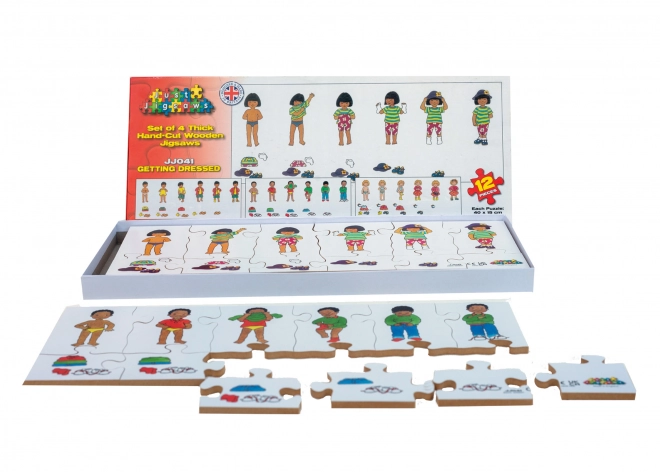 Just Jigsaws Obleka - lesene sestavljanke za otroke