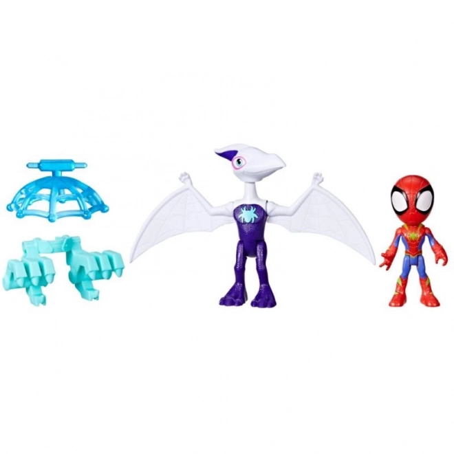 Spider-man spidey in njegovi neverjetni prijatelji figurica z dinozavrom in dodatki