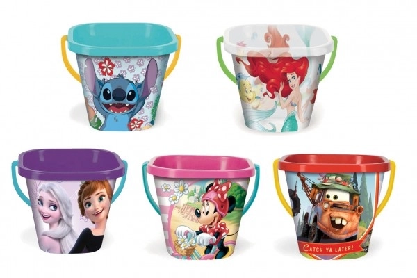 Kvadraten vedro Disney 2L plast mešanica vrst 19x17cm Wader