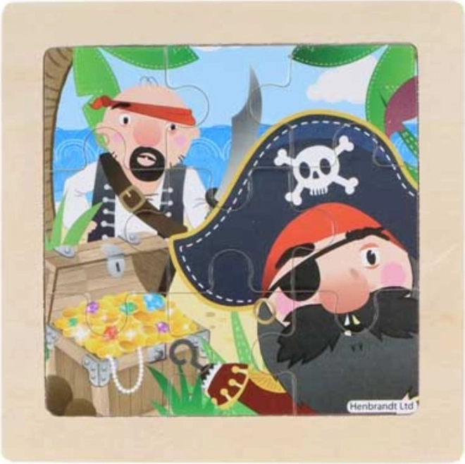 Lesene puzzle pirati 9 kosov