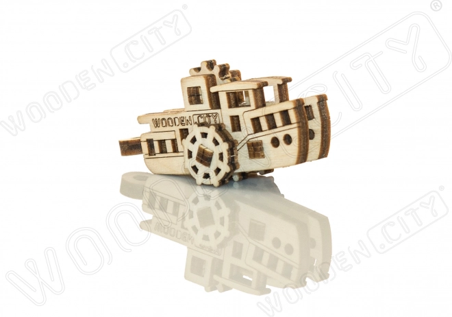 Leseni 3D sestavljanka mini set ladij
