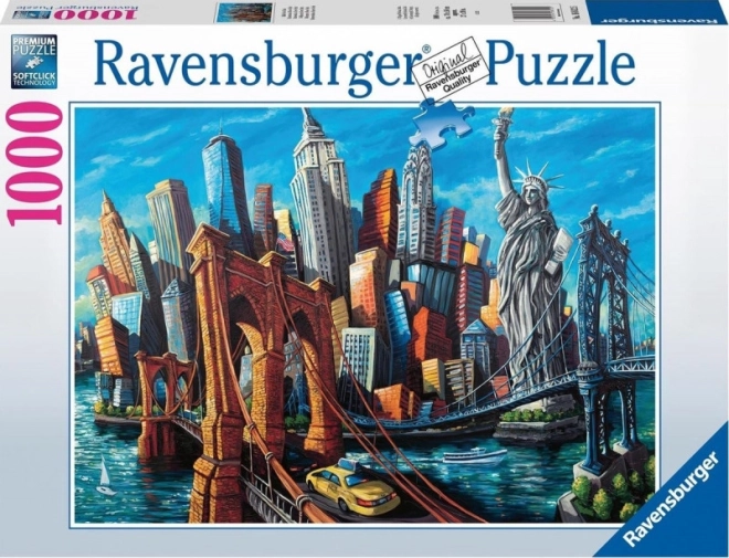 Ravensburger sestavljanka Welcome to New York 1000 kosov