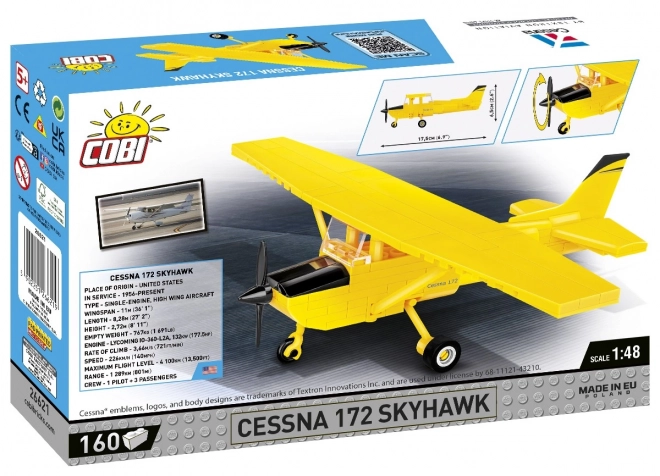 Cessna 172 Skyhawk set rumene barve