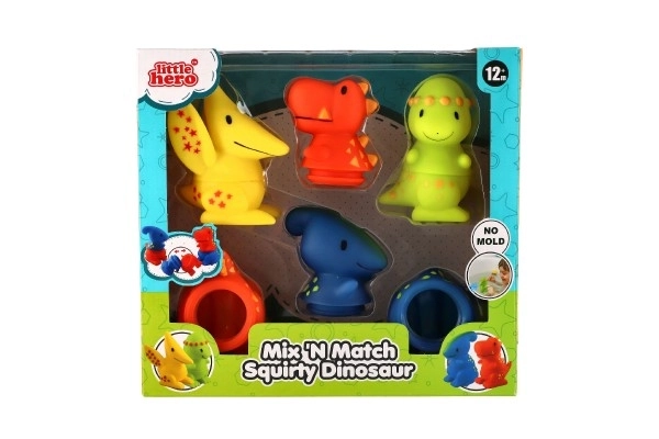 Sestavljivi gumijasti dinozavri za kopel