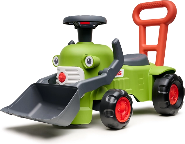 poganjalec traktor z nakladalnikom in prikolico Claas od Falk