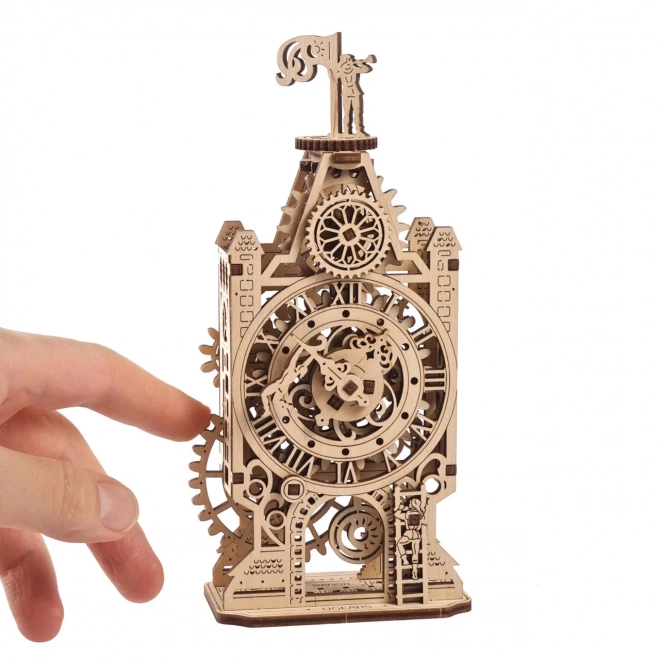 Ugears 3D lesene mehanske sestavljanke Ura stolp