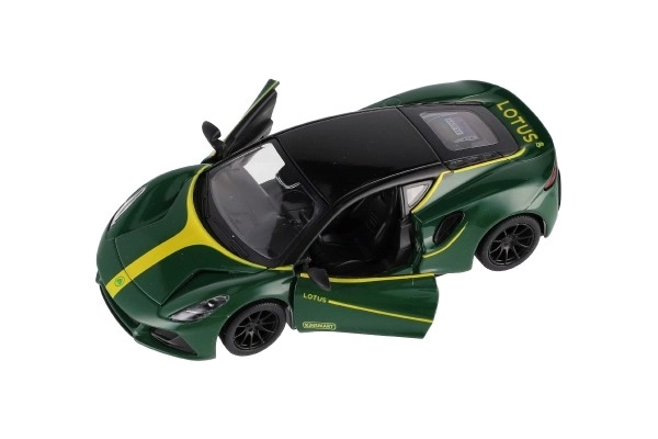Auto Kinsmart Lotus Emira 1:38 kov/plast 12,5cm 3 barve na vzvratno navijanje 12 kosov v škatli