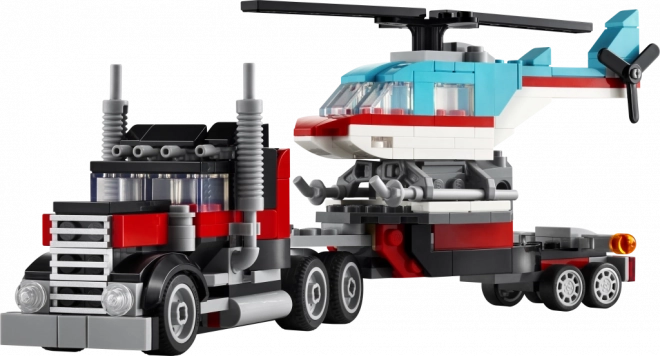 Lego Creator Vlečnik s Platformo in Helikopterjem
