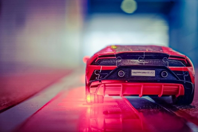 108-delna sestavljanka 3D Vozila Lamborghini Huracan Evo Arancio