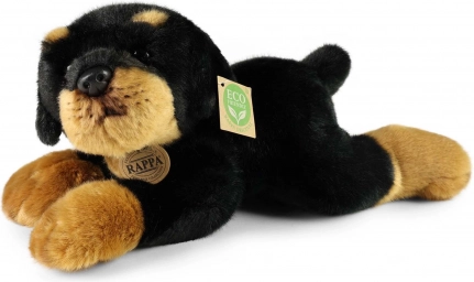 plišasti pes rottweiler ležeči 30 cm okolju prijazen
