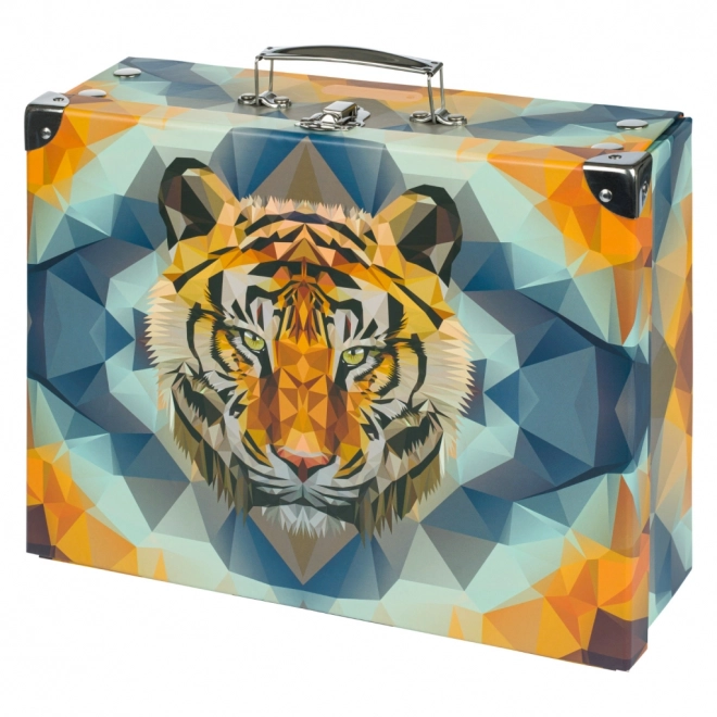 BAAGL zložljivi šolski kovček Tiger s kovinami