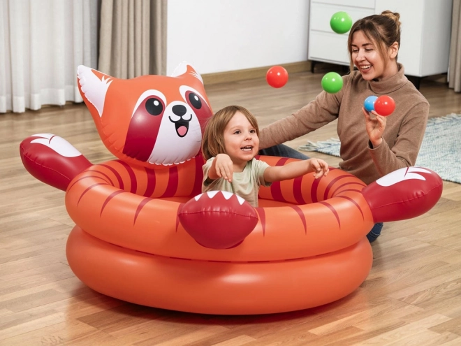 Suhi bazen rdeča panda z žogicami od Bestway