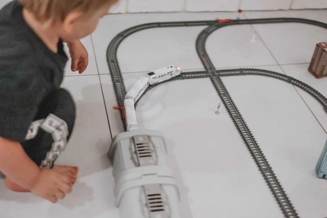 Električni železniški komplet Woopie z mostom in tunelom