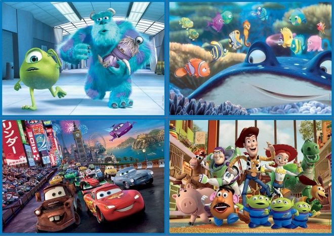 EDUCA Sestavljanka Disney Pixar Mix 4v1 (50,80,100,150 kosov)