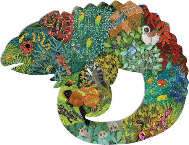 DJECO Orisne puzzle Kameleon 150 kosov