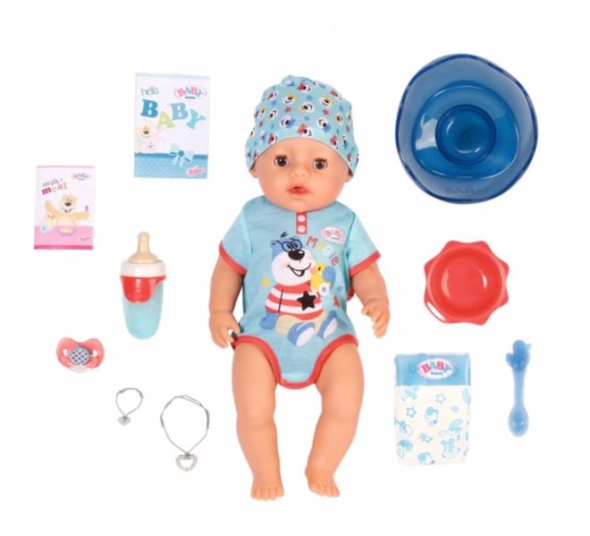 BABY born z magičnim cucljem, fantiček, 43 cm
