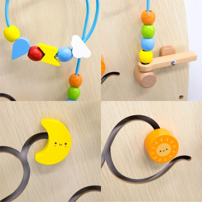 VIGA stenska manipulativna tabla Luk Montessori