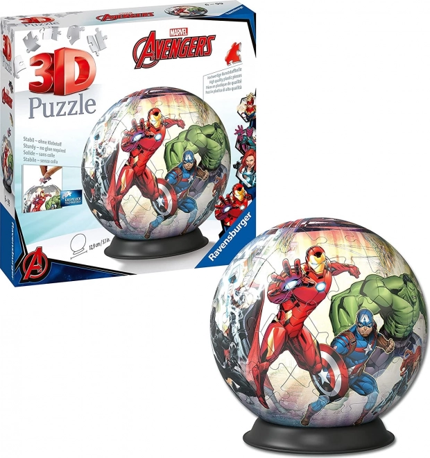 Puzzle-Žoga Marvel: Maščevalci 72 delov