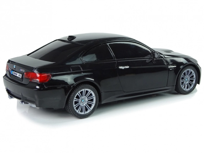 BMW M3 daljinsko voden avto črn 2.4G volan 1:18 zvočna svetila