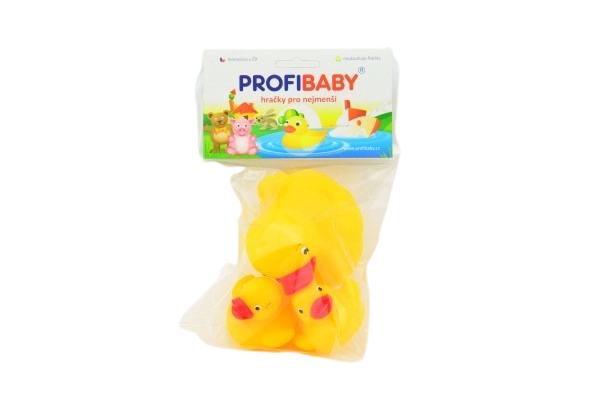 Set gumijastih račk za kopel, 3 kosi