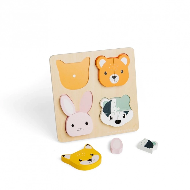 Lesene sestavljanke za vstavljanje z računanjem Bigjigs Toys