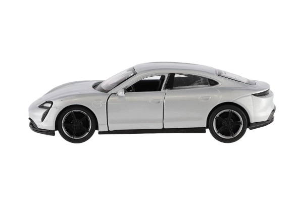Auto Welly Porsche Taycan Turbo S kov/plast 12cm 4 barve na vzvratno navijanje 12 kosov v škatli