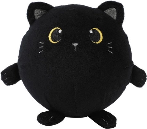 squishy maskota črno mucko 15 cm
