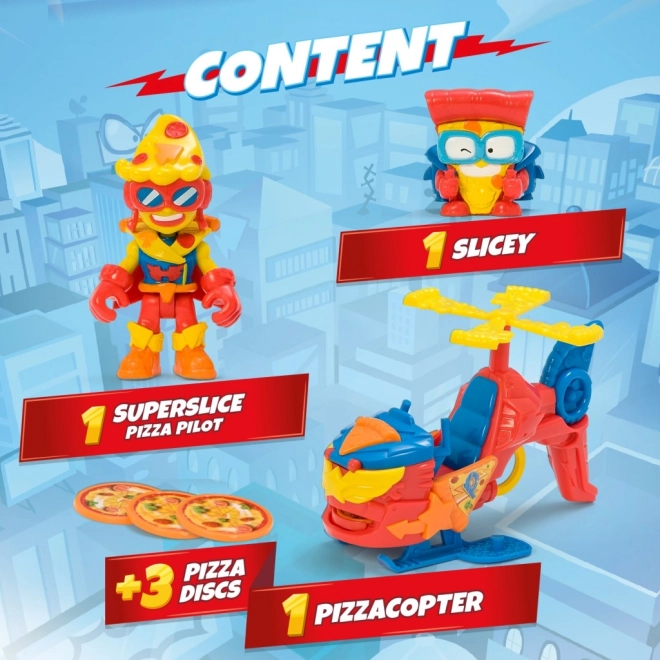 SuperThings Pizzacopter z izstreljevalnikom diskov