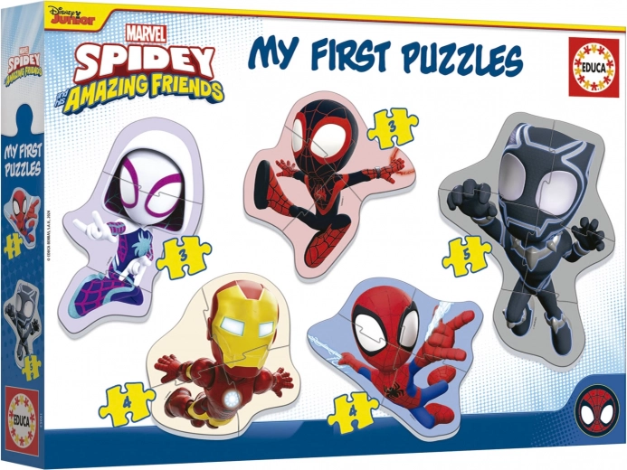 Educa baby puzzle Spidey in njegovi neverjetni prijatelji 5v1 (3–5 koščkov)