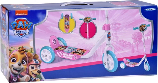 Otroška trikolesna skiro Paw Patrol roza