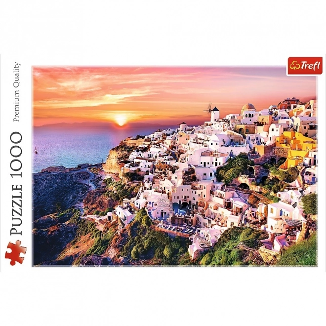 Sestavljanka Santorini Sončni Zahod 1000 Kosov