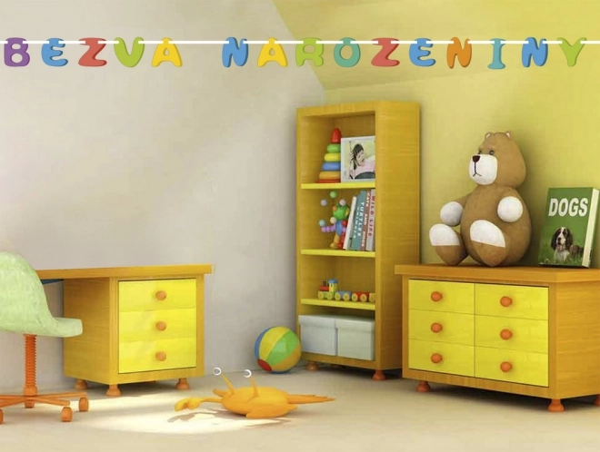 Papirnata girlanda Bezva Rojstni dan