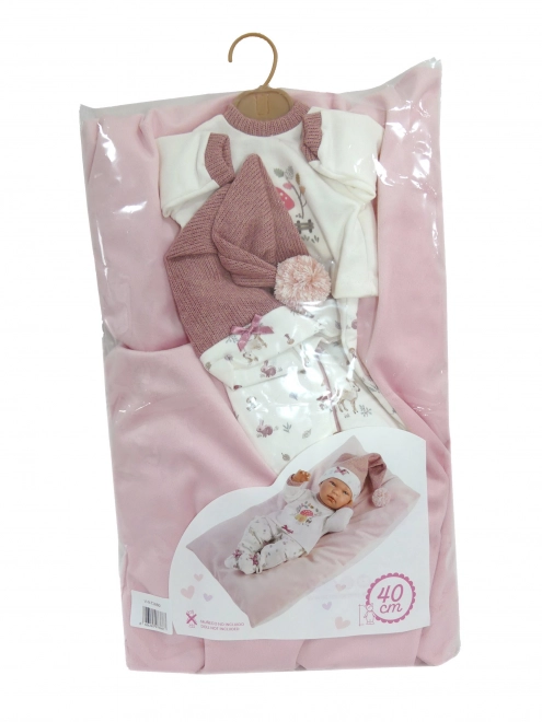 Llorens M738-80 oblačila za punčko dojenčka NEW BORN velikosti 40-42 cm