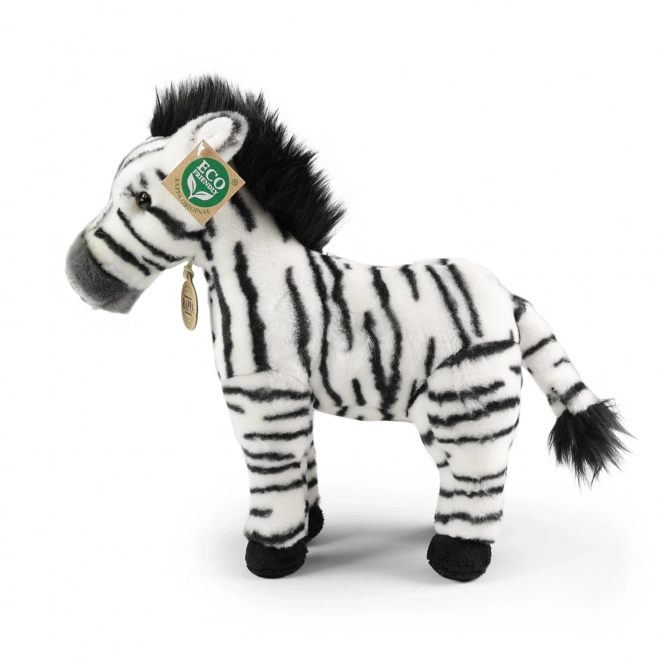 Stoječa plišasta zebra 30 cm EKOLOŠKO PRIJAZNA